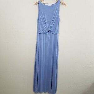 Bailey 44 Maxi Dress Sleeveless Blue Stretch Size L